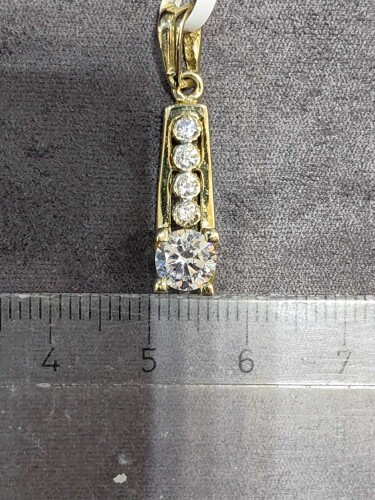 14 AYAR 5 TAŞ MODEL KOLYE UCU KLU00256 - Görsel 2