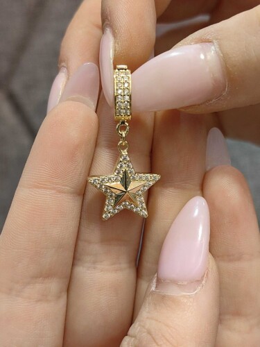 14 AYAR AJDA BİLEZİK TAŞLI YILDIZ MODEL MODEL CHARM KLU00314 - Görsel 2