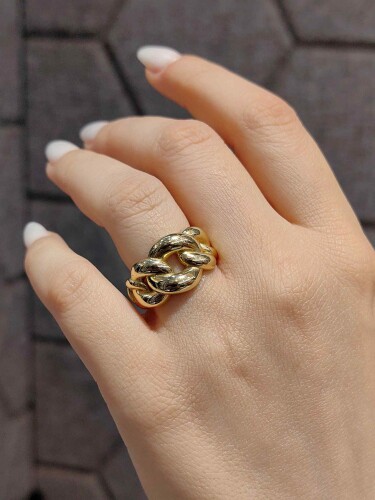 14 AYAR ZİNCİR MODEL FANTAZİ ALTIN YÜZÜK - Görsel 2