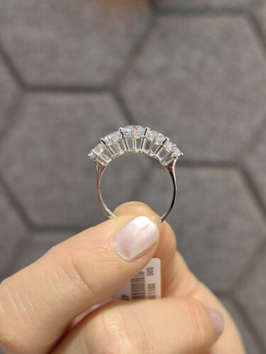 14 AYAR BEYAZ ALTIN BEŞTAŞ ALTIN YÜZÜK - Görsel 4