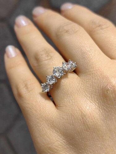 14 AYAR ZARİF BEŞTAŞ ALTIN YÜZÜK - Görsel 2