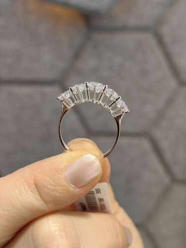 14 AYAR ZARİF BEŞTAŞ ALTIN YÜZÜK - Görsel 4