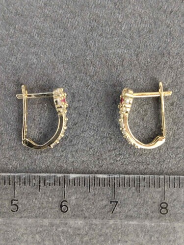 14 AYAR ÖZEL TASARIM TARZ J ALTIN BEBEK KÜPE - Görsel 4