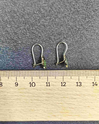 14 AYAR TOSPİK MENGEÇLİ ALTIN KÜPE - Görsel 3