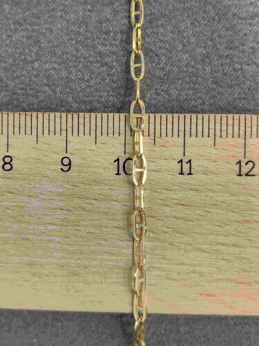 VİYANA ZİNCİR MİNİMAL TASARIM 14 AYAR ALTIN ZİNCİR BİLEKLİK - Görsel 4