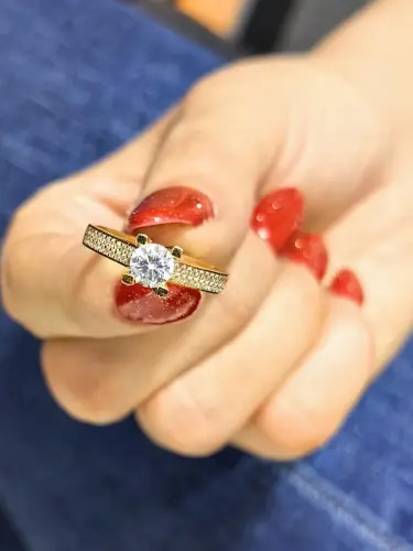 TEKTAŞ ALTIN YÜZÜK - Görsel 2