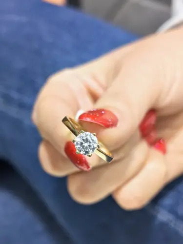 TEKTAŞ ALTIN YÜZÜK - Görsel 2