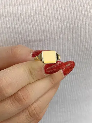 14 AYAR FANTAZİ ALTIN YÜZÜK - Görsel 5