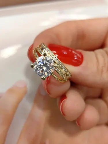 TWİN ALTIN YÜZÜK - Görsel 2