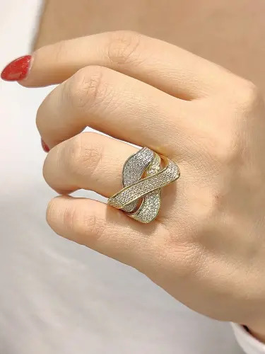 14 AYAR TASARIM FANTAZİ ALTIN YÜZÜK - Görsel 3